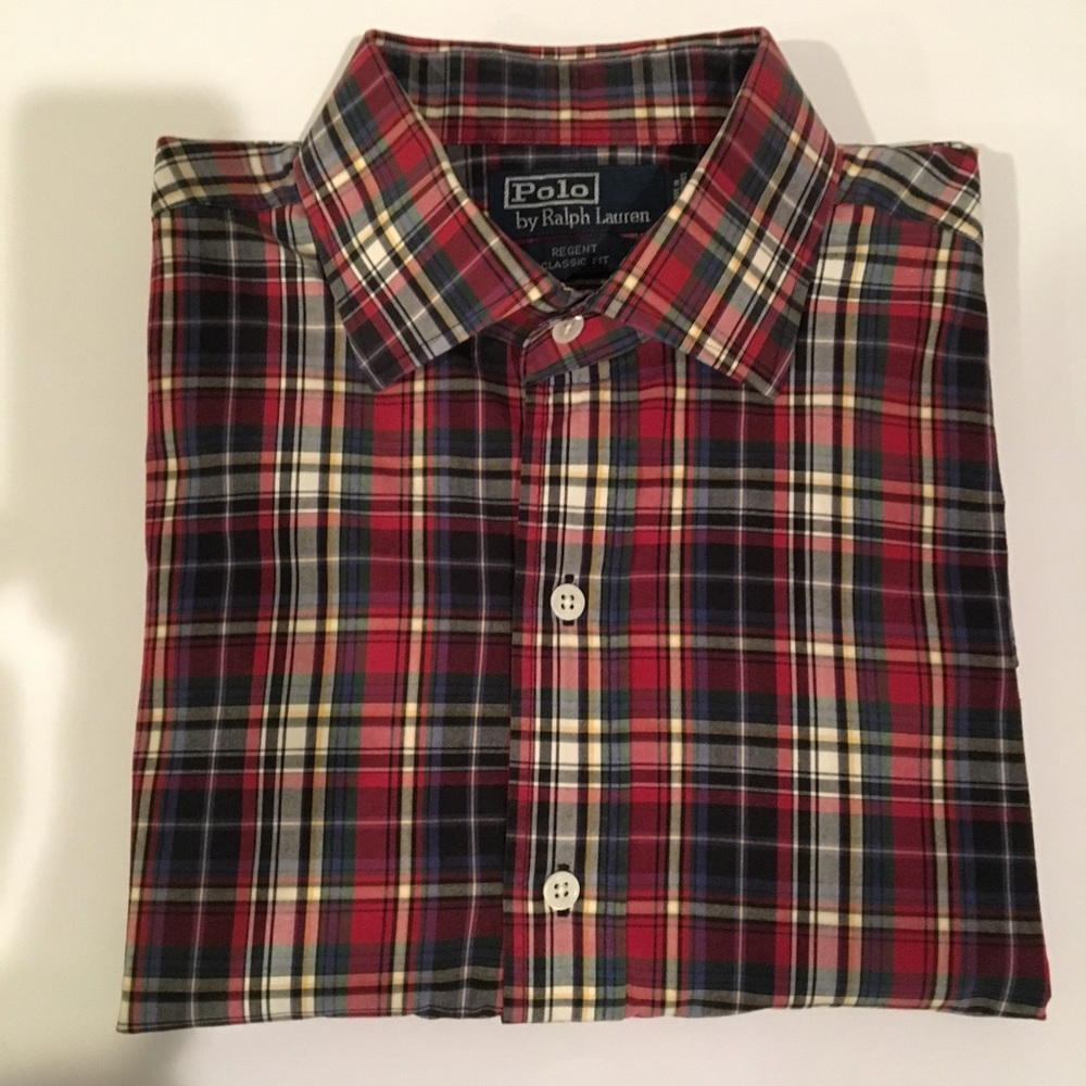 Ralph Lauren plaid cotton dress shirt